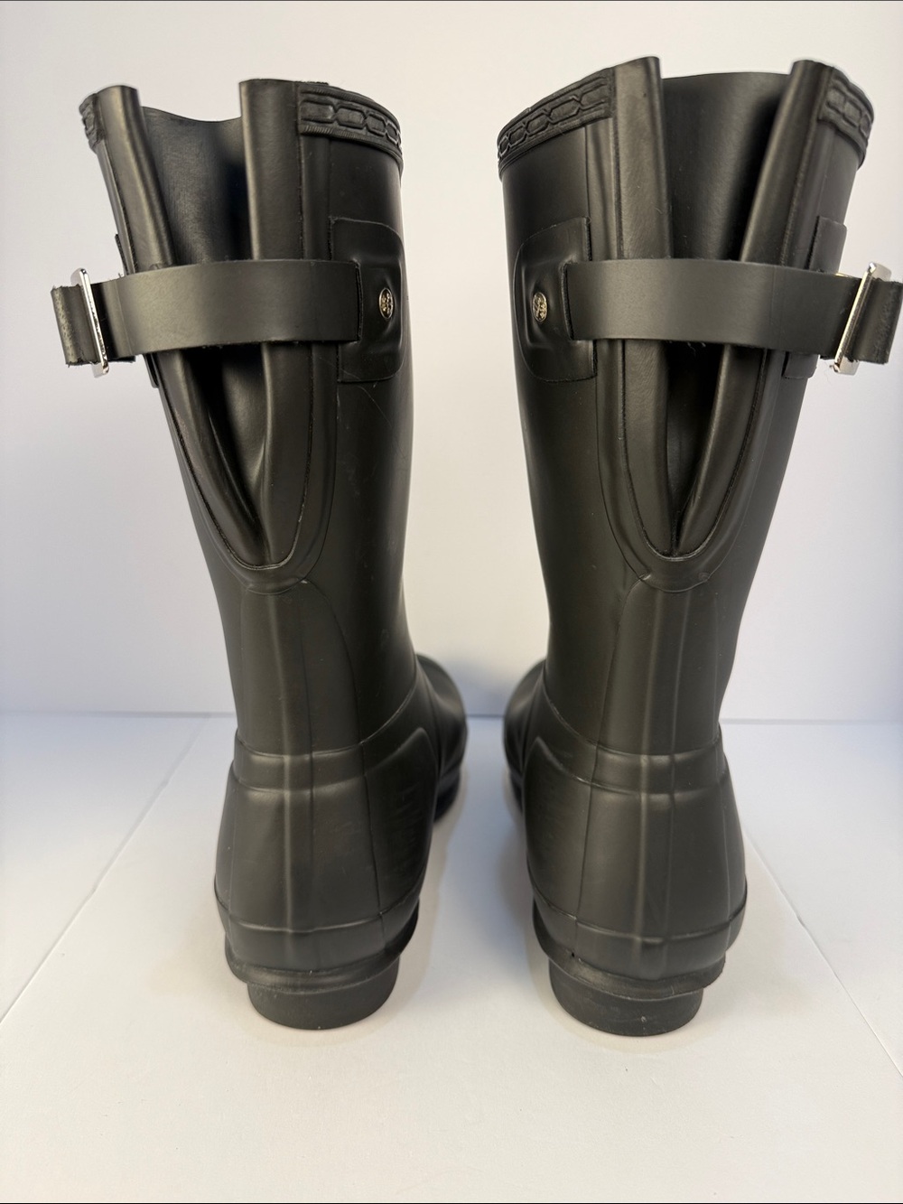 Hunter Black Mid-Calf Rain Boots - Picture 7 of 16